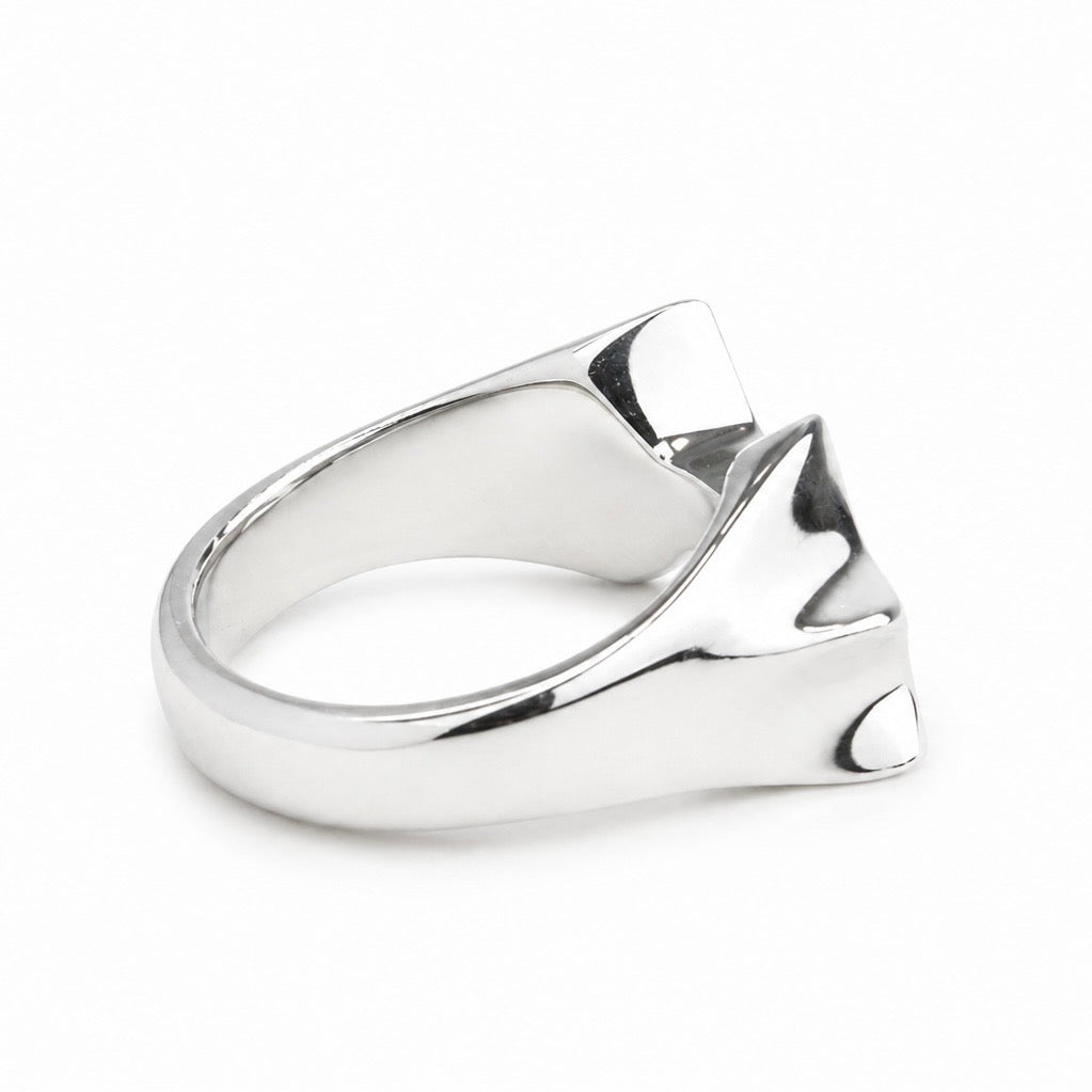 Double Star Ring - angled view