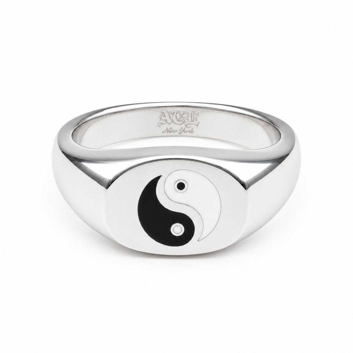 Yin Yang Signet Ring