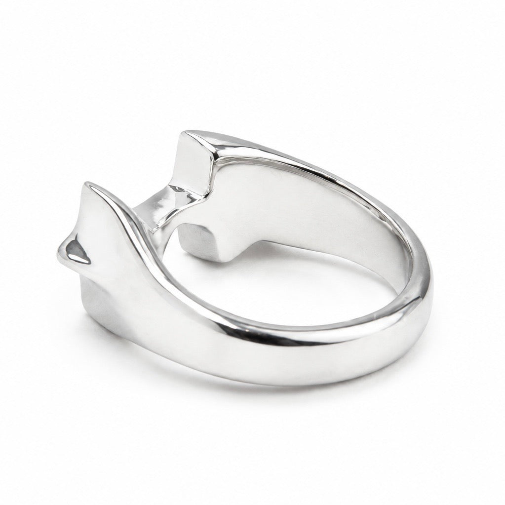 Double Star Ring - front view