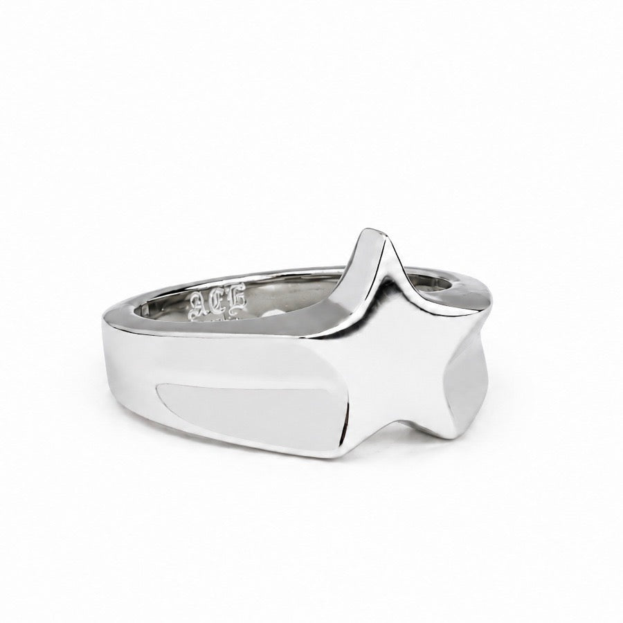Star Signet Ring - back view